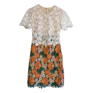 Whistles floral lace dress